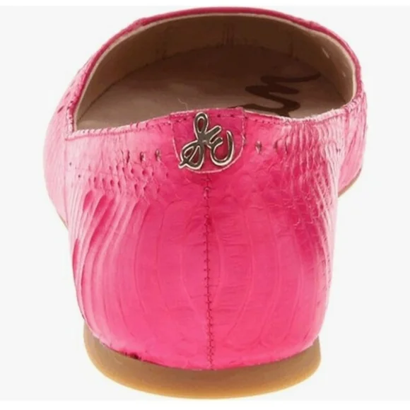 Hot Pink SAM EDELMAN Leighton Ballet Flat Shoes sz. 11 - Picture 2 of 4